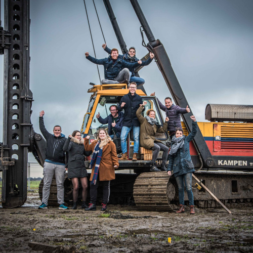 Eerste (mijl)paal nieuwe pand Active Creations